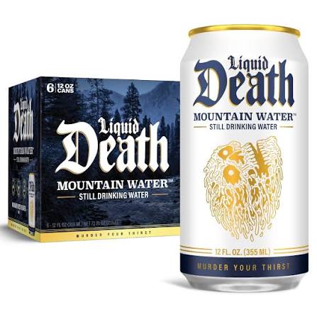 6 Pack of Liquid Death Mountain Still Water