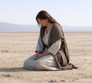 Symbolic illustration of the woman in the wilderness